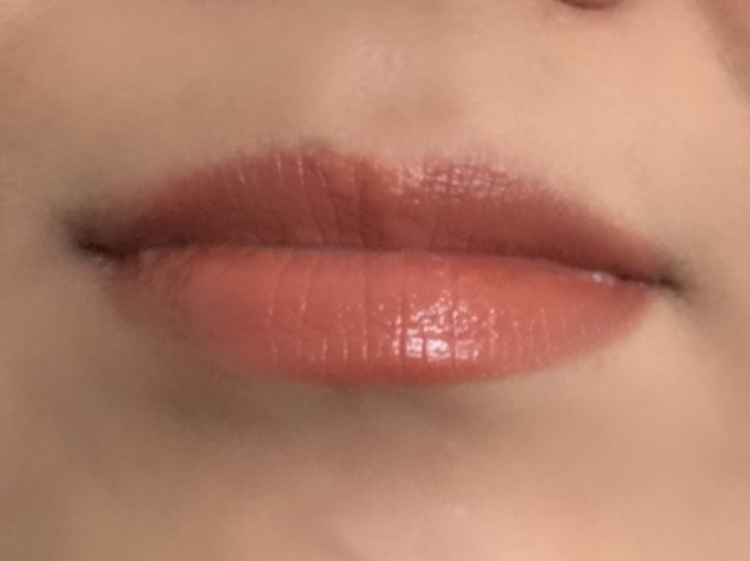 シュウエムラのリップBG950を塗った唇の画像